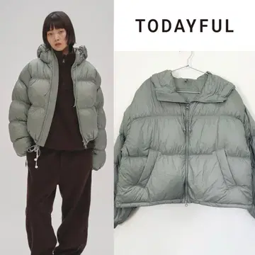 TODAYFUL 울트라라이트 구스 재킷 세이지