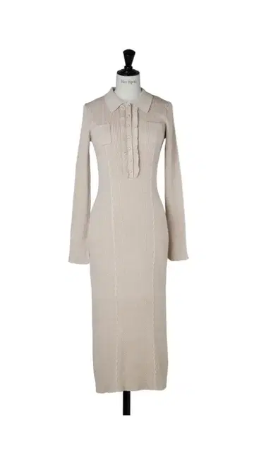 Herlipto 마고 니트 롱 드레스