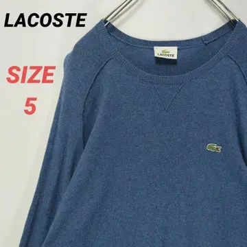 LACOSTE 라코스테 초박형 스웨터 엘보 패치 남성용 빈티지
