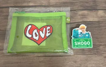 INI 타지마 쇼고 XQUARE 메쉬 파우치 FTC 명찰