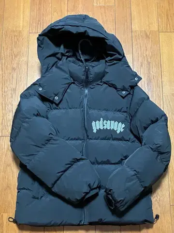 god savage 블랙 다운 자켓