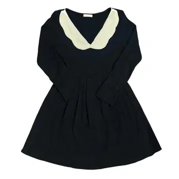 Kai Lani 카이 라니 미니 원피스 펄 옷깃 블랙