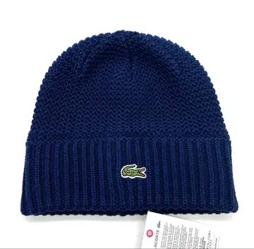 [새상품] 라코스테 니트 캡 L1386 니트 모자 니트 네이비