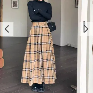 새상품 BIRTHDAY BASH 체크 플레어 스커트 S 인스타 인기