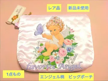 레어품 미사용 새상품 엔젤 파우치 꽃무늬 천사 파우치 고슈인 봉투