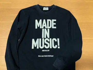 RUDE GALLERY 맨투맨 블랙 L 22S/S 일본제 트레이닝복