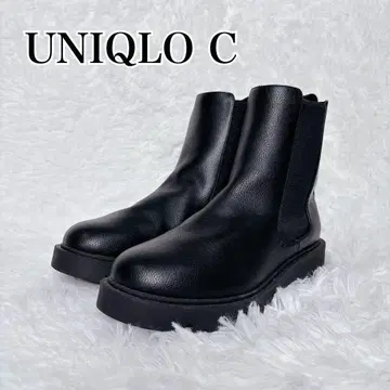 완판템 새상품급 UNIQLO C 블랙 사이드 고어 부츠 26.0cm