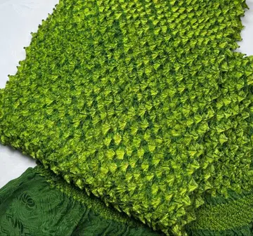 w-067 순수 실크 오비 장식 천 총 조임 후리소데 성인식 그린