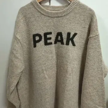 relume와 snow peak PEAK 로고 니트 스웨터