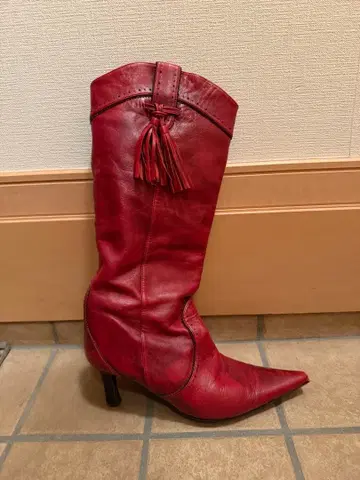 레드 스틸레토 웨스턴 부츠