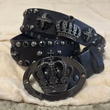 스터드 벨트 왕관 크라운