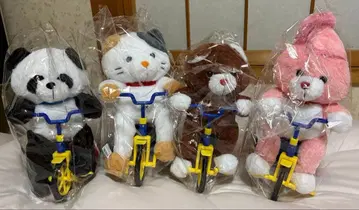 자전거로 달리는 인형옷 유원지 출근 전 4종 세트