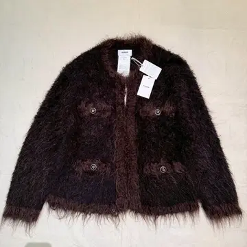 25aw 새상품 doublet 더블렛 트위드 니트 가디건 M