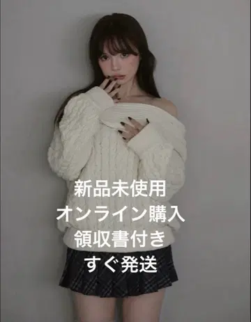 andmary Kiki 케이블 루즈 니트