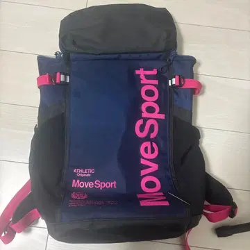 Move Sport 스포츠 백팩 네이비, 핑크 데상트