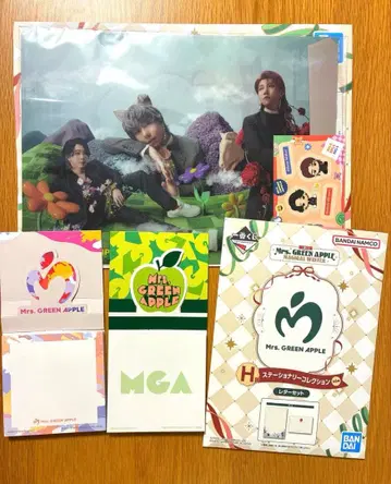 제일복권 미세스 H상 클리어 파일 레터 세트 메모장 2종 4점 세트