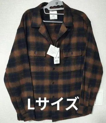 유니클로 JW ANDERSON 브러쉬드 코튼 오버 사이즈 셔츠