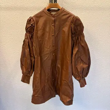 GHOSPELL 인조 가죽 원피스