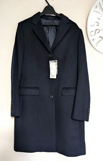 새상품 유니클로 울 캐시미어 체스터 코트