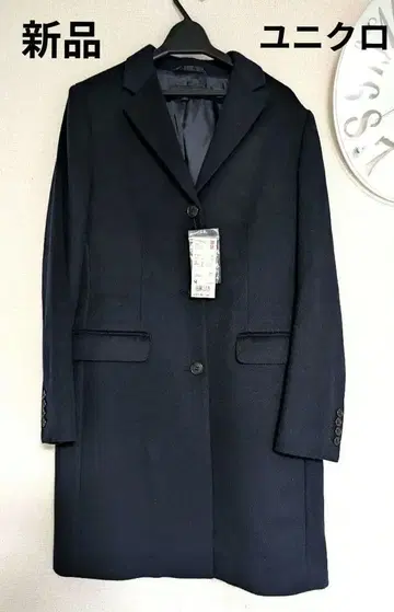 새상품 유니클로 울 캐시미어 체스터 코트