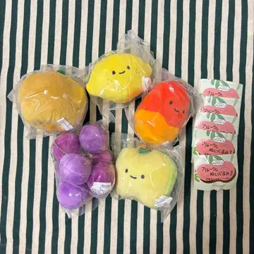 닛코리노 후르츠 봉제 인형 3 5개 묶음 판매