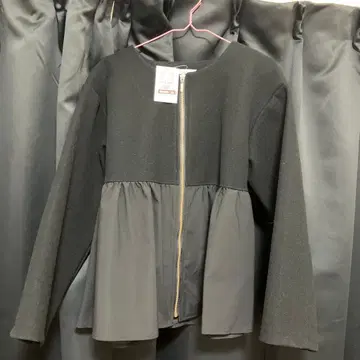 노카라 자켓 블랙 집업 M 시마무라