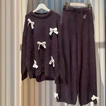 젤라피케 리본 풀오버 롱 팬츠 세트 상하의 세트