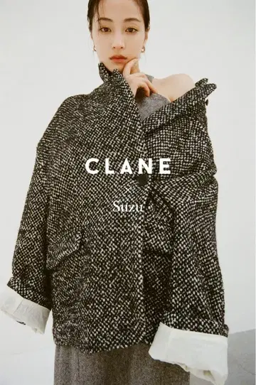 suzu hirose x CLANE mix color over coat