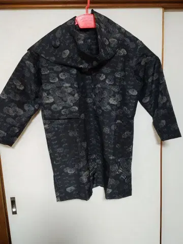 기모노 리메이크 상품 블랙 플라워 무늬 캐주얼 기모노 3종 세트 긴팔