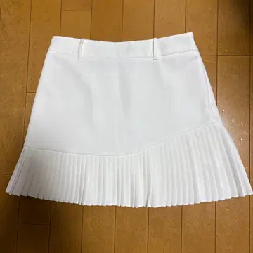 화이트 플리츠 스커트 여성용 골프