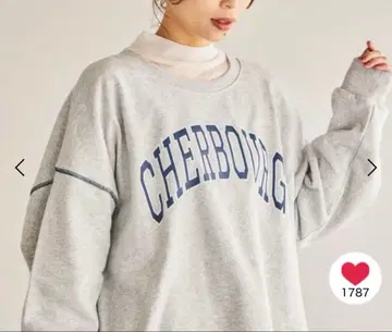 스튜디오 클립 쭈리 스티치 로고 맨투맨 미사용 새상품