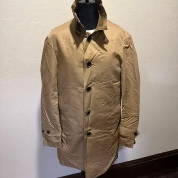 NAVY premier 베이지 트렌치코트 퀼팅 안감 부착