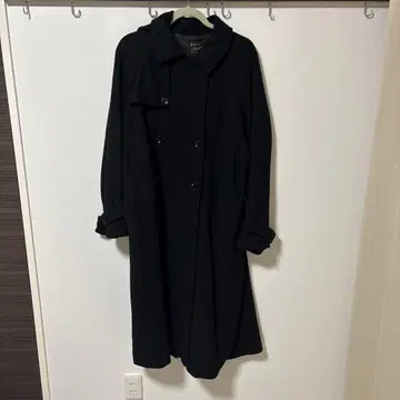 kastane 스텐칼라 롱 코트 블랙 size 1