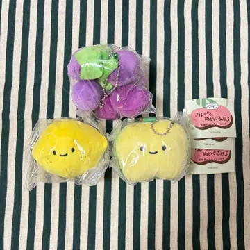 닛코리노 후르츠 봉제 인형 3개 묶음 판매