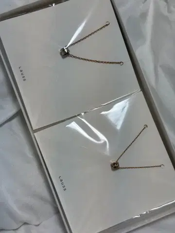 [ 새상품 ] lauss 페어 목걸이 써지컬 스테인리스