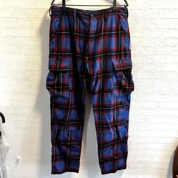 after base 체크 카고 팬츠