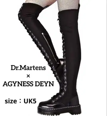 [ 초레어 ] Dr.Martens x AGYNESS DEYN 니하이 부츠