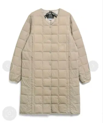 [ 새상품 ] TAION V넥 롱 다운 자켓 샌드 베이지 M
