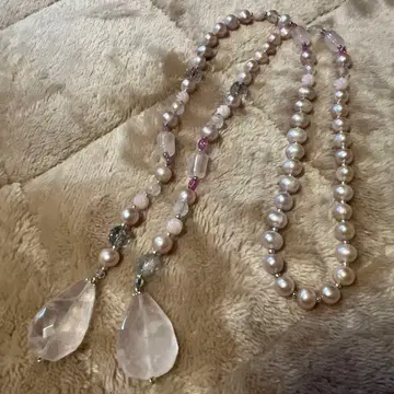 담수 진주 롱 목걸이