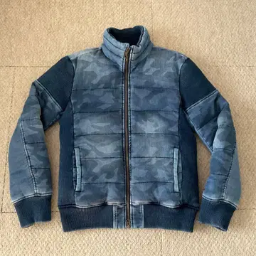 새상품급 1piu1uguale3 rerax 조그 데님 다운 자켓 S