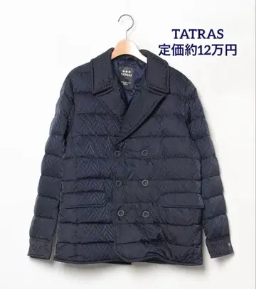 TATRAS 타트라스 R-LINE ARNO 헤링본 다운 피 코트