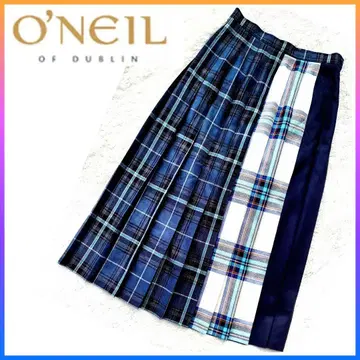 O'NEIL of DUBLIN 오닐 오브 더블린 체크 무늬 플리츠 스커트