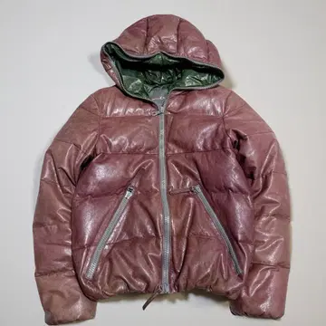 레어 듀베티카 램 가죽 다운 자켓 디오니시오 46 와인 레드