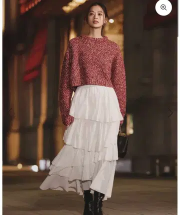 anuans 코튼 크레이프 캉캉 스커트 사이즈 1