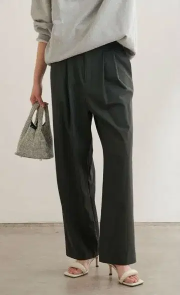 개럴개런트 라이트 하이웨스트 2턱 팬츠