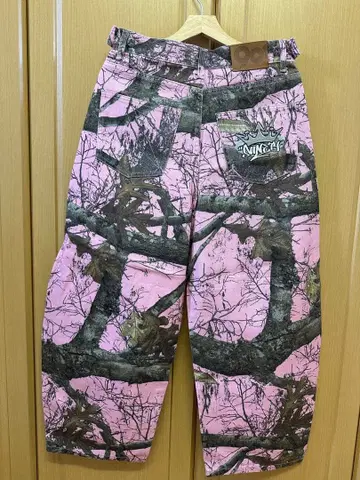 9090 OG 로고 페인티드 데님 팬츠 리 알츠리