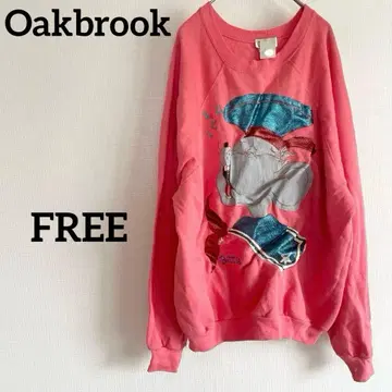 오크 브룩 트레이닝복 핑크 오렌지 빈티지 코디 캐주얼