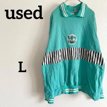 used 구제 의류 트레이닝복 빈티지 코디 레트로 그린 캐주얼