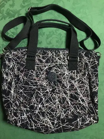 키플링 2way 숄더백 네이비 올 패턴