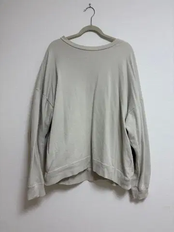 어반 리서치 베이지 오버 사이즈 맨투맨 XL